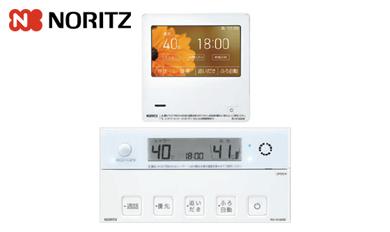 【2025年11月21日発売】ノーリツ リモコンセット [RC-K102PEWマルチセット][無線LAN対応][インターホン機能あり][台所リモコン:H120×W120×D20.4mm][浴室リモコン:H100×W200×D19.9mm]